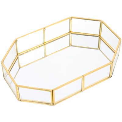 Beavorty Desktop Jewelry Holder Jewelry Organizer Tray for Home Store Multi-functional Decorative Storage for Earrings and Necklaces Chic Design