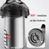 Airpot Thermal Coffee Dispenser with Pump,Thermal Hot Beverage Dispenser,Coffee Carafe Thermal Insulated Stainless Steel Large Beverage Dispenser Lever Action for Hot/Cold Water ( Color : Red , Size : view 3