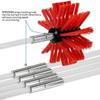 chimney sweep kit Chimney Sweep Kit, Chrome Button Locking System, Chimney Cleaning Kit, Chimney Brush, Chimney Cleaning Tool With 6/9/12/15/18 Flexible Chimney Rods ( Color : 6 Rods , Size : 610mm ) view 3