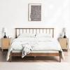 Rattan Nightstand Set of 2, Rattan Cabinet, Nightstand with Rattan Decorated Door and Solid Wood Legs, End Table with Storage for Bedroom, Living Room, Hallway and Small Spaces, Rustic Natural view 2