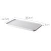 Drain Tray, Dish Drainer Drying Rack Non Slip Serving Tray Drain Board for Kitchen Counter Tea Tray for Cup Bowl Fruit Drain Tray for Sink, Coffee Table, Outdoor(L) view 2