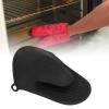 2 Pieces Silicone Oven Mitts, Heat Cooking Pinch Mitts Thickened Mini Oven Gloves Anti Scalding Cooking Pinch Mitts Potholder for Kitchen Cooking Baking (Black) view 2