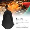 2 Pieces Silicone Oven Mitts, Heat Cooking Pinch Mitts Thickened Mini Oven Gloves Anti Scalding Cooking Pinch Mitts Potholder for Kitchen Cooking Baking (Black) view 4