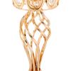 10 * 19.7" H Gold Wedding Flower Vases for Centerpieces with Crystal Beads Metal Trumpet Vase Tables Wedding Centerpieces Metal Flower Road Lead Stand for Birthday, Event, Home Decor view 4