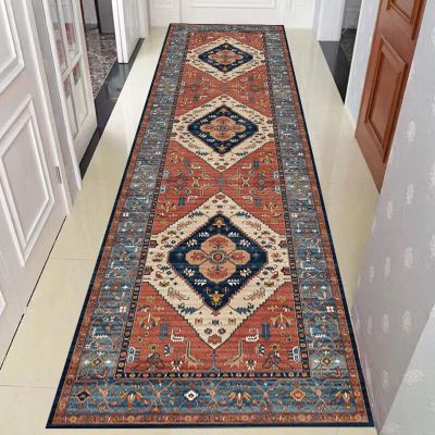 Hallway Runner Rug Home Entrance Runner Carpets, Classic Extra Long Hallway Rug Runner with Non-Slip Backing, Washable Bedroom Bathroom Kitchen Floor Mats (Size : 70cm x 200cm (2.3ft x 6.6ft))