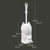 NOVOCE Toilet Brush with Holder Ceramic Toilet Brush and Bracket Bathroom Toilet Toilet Brush Set Plastic Long Handle Soft Hair Toilet Brush Pig Shape (Color : Light Blue) view 2