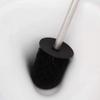 NOVOCE Toilet Brush with Holder Stainless Steel Toilet Brush Holder Free Standing BrushToilet Brush Set Bathroom WC Long Handle Loo Brush Scrubber (Color : Wooden Handle) view 4