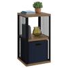 ClosetMaid 2-Cube Storage Organizer Bookshelf, Storage Shelf, Metal Frame, Wood Shelves, Easy Assembly, Black/Wheat view 4