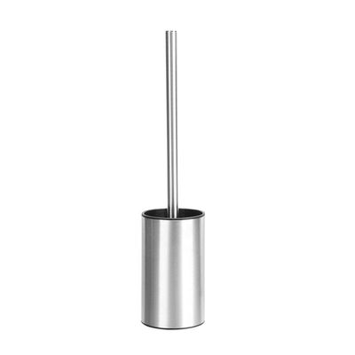 NOVOCE Toilet Brush with Holder Stainless Steel Toilet Brush Holder Free Standing BrushToilet Brush Set Bathroom WC Long Handle Loo Brush Scrubber (Color : Chrome)