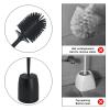 NOVOCE Toilet Brush with Holder, Silicone Brush Toilet Brush Cleaner for Bathroom Cleaning Supplies view 3