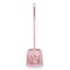 NOVOCE Toilet Brush with Holder Plastic Home Toilet Brush Holder Stand Guard Set Bathroom Cleaning Tools Cleaning Brush Long Handle Toilet Brush (Color : Pink) view 1