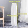 Ceramic Floor Large Vase 24 Inches Tall,White Modern Flower Tall Vases for Office, Home,Farmhouse,Living Room Dcor,Simple Origami Design Fall Decorative Porcelain Flower Arrangement Vase Ideal Gift view 2