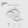 Fiesta Bistro Coupe 3-Piece Dinnerware Set  Durable Ceramic, Lead-Safe, Dishwasher/Microwave/Oven Safe  Made in USA Dinnerware - Peony view 2