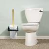 NOVOCE Toilet Brushes Set and Holder Loo Brushes Wall Mounted Loo Brush No Drilling Marble/Ceramic Cup for Toilet Bathroom-Black (Color : Green) view 2