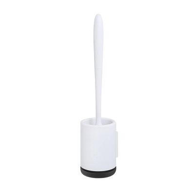 NOVOCE Toilet Brush Rubber Head Holder Cleaning Brush for Toilet Wall Hanging Household Floor Cleaning Bathroom Accessories (Color : On The Ground)