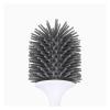 NOVOCE Toilet Brush Rubber Head Holder Cleaning Brush for Toilet Wall Hanging Household Floor Cleaning Bathroom Accessories (Color : On The Ground) view 3