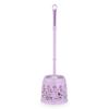 NOVOCE Toilet Brush with Holder Plastic Home Toilet Brush Holder Stand Guard Set Bathroom Cleaning Tools Cleaning Brush Long Handle Toilet Brush (Color : Purple) view 1