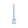 NOVOCE Toilet Brush Silicone Toilet Brush and Holder Set Cleaner for Bathroom Leak Proof Base Flexible Bristles Brush with Quick Drying Holder Set Silicone Toilet Brush (Color : A-Blue) view 1