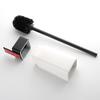 NOVOCE Toilet Brush Bathroom Toilet Brush Holders Black Aluminum Toilet Brush Wall Mounted Tape Free Punch for Bathroom Storage and Cleaner Silicone Toilet Brush view 4