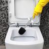 NOVOCE Toilet Brush 1pc Toilet Brush and Holder Set Long Handle Stainless Steel Brush Bathroom Brush Toilet Cleaning Tool Set Silicone Toilet Brush (Color : Black) view 3