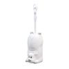 NOVOCE Toilet Brush with Holder Ceramic Toilet Brush and Bracket Bathroom Toilet Toilet Brush Set Plastic Long Handle Soft Hair Toilet Brush Pig Shape (Color : White) view 1
