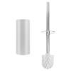 NOVOCE Toilet Brush 1pc Toilet Brush and Holder Set Long Handle Stainless Steel Brush Bathroom Brush Toilet Cleaning Tool Set Silicone Toilet Brush (Color : White) view 1
