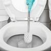 NOVOCE Toilet Brush 1pc Toilet Brush and Holder Set Long Handle Stainless Steel Brush Bathroom Brush Toilet Cleaning Tool Set Silicone Toilet Brush (Color : White) view 2