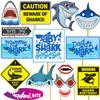 Baby Shark Theme Birthday Decorations -15Pcs Baby Shark Theme Photo Booth Props Set - Baby Shark Party Supplies for - Kids Theme Parties- Shark Theme Birthday Decorations by Indian Collectible view 1