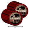 In Two The Wild Rustic Second Birthday - 32 Piece Disposable Party Supplies - Decorations for Boy's Wild Animal 2nd Birthday Round Party Plates - Large 9" Paper Plates In Bulk view 2