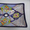 16" RECTANGULAR TALAVERA SINK vessel mexican bathroom handmade ceramic folk art view 4