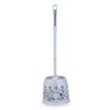 NOVOCE Toilet Brush with Holder Plastic Home Toilet Brush Holder Stand Guard Set Bathroom Cleaning Tools Cleaning Brush Long Handle Toilet Brush (Color : Gris) view 1