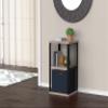 ClosetMaid 2-Cube Storage Organizer Bookshelf, Storage Shelf, Metal Frame, Wood Shelves, Easy Assembly, Black/Weathered Gray view 2