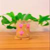 Iced Coffee Glass Cup with Bamboo Lid and Straw | 16oz Beer Can Glass | beer glass Cup | Can Shaped Glass Soda Can Cup | mushroom Glass Cup pink, Beer Glass Can, Glass Coffee Cup view 1
