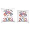 10 Birthday Making the world a better place since 2013 Throw Pillow view 3