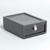 Pendaflex Stackable Drawer, Durable Plastic, Silicon Handles, Tinted Drawers, Single, Gray, 9" x 7" x 3.5", Medium, 1 Piece (41792) view 1