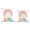 80 Birthday Making the world a better place since 1943 Throw Pillow view 3