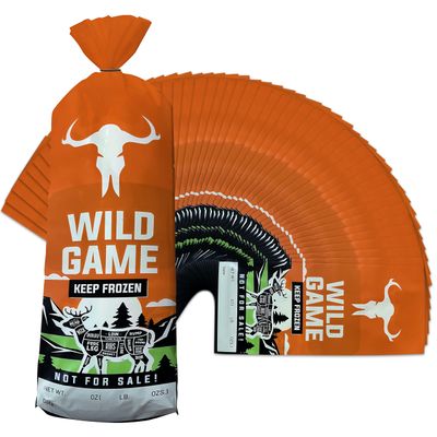Skywin 50 Pack Wild Game Bags (1-2 lb) Meat Freezer Bags for Freezer Storage 11 x 4, Protect Your Meat from Freezer Burn
