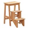 Boraam Niko Folding Counter Height 3-Tier Step Stool - Natural view 1