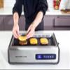 Baumann Living Indoor Smokeless Grill 1500W with Smart LED Touch Screen, Tempered Glass Lid, 2 Removable Ceramic Nonstick Grill & Griddle Plate, in a Modern Stainless Steel Design. view 4