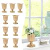 10PCs Gold Versatile Metal Wedding Centerpieces Vase(H: 5.5/ 14cm), Elegant Metal Flower Arrangement Stand, Tabletop Metal Flower Vase for Wedding Party Dinner Event Hotel Home Decor (Gold) view 1