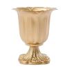 10PCs Gold Versatile Metal Wedding Centerpieces Vase(H: 5.5/ 14cm), Elegant Metal Flower Arrangement Stand, Tabletop Metal Flower Vase for Wedding Party Dinner Event Hotel Home Decor (Gold) view 4