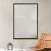 SIGNWIN Framed Canvas Print Wall Art Geometric Circle Paint Stroke Landscape Abstract Shapes Illustrations Modern Art Decorative Minimalism Calm/Zen for Living Room, Bedroom, Office - 16"x24" Black view 2