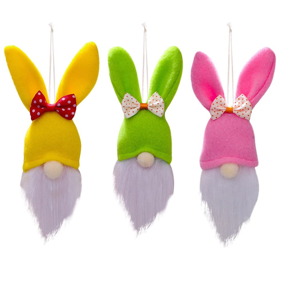 Ball Decorations Inflatable Home Doll Easter Decoration Bunny Faceless Pendant Decoration Hangs Stained Glass Patterns Birds