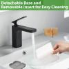 Boperzi Toothbrush and Toothpaste Holder with Bamboo Divider for Bathroom Countertop Organizer, Plastic Detachable Anti-Slip Large Electric Toothbrush Holders Storage Caddy Drainage for Family, Kids view 3