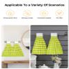 Abstract Modern Kitchen Hand Towels with Hanging Loops,Super Soft Fingertip Dry Microfiber Tie Dish Towel Absorbent Cleaning Washcloth for Bathroom,Kitchen Yellow Green Geometriy Lines Minimalist Art view 4