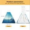 Mountains Peak Kitchen Hand Towels with Hanging Loops, Super Soft Thick Oven Fingertip Dry Microfiber Tie Dish Towel Absorbent Cleaning Washcloth for Bathroom, Kitchen Ombre Turquoise Natural Scenery view 3