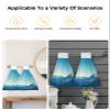 Mountains Peak Kitchen Hand Towels with Hanging Loops, Super Soft Thick Oven Fingertip Dry Microfiber Tie Dish Towel Absorbent Cleaning Washcloth for Bathroom, Kitchen Ombre Turquoise Natural Scenery view 4