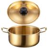 Kichvoe Stainless Steel Noodle Pot with Lid 9.76X7.08X3.93In Lightweight Portable Korean Cooking Pot for Soup Ramen Porridge Camping Hiking Outdoor Kitchen Cookware view 1