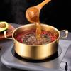 Kichvoe Stainless Steel Noodle Pot with Lid 9.76X7.08X3.93In Lightweight Portable Korean Cooking Pot for Soup Ramen Porridge Camping Hiking Outdoor Kitchen Cookware view 2