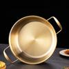 Kichvoe Stainless Steel Noodle Pot with Lid 9.76X7.08X3.93In Lightweight Portable Korean Cooking Pot for Soup Ramen Porridge Camping Hiking Outdoor Kitchen Cookware view 4